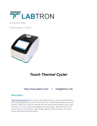 Touch Thermal Cycler