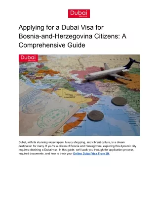 Applying for a Dubai Visa for Bosnia-and-Herzegovina Citizens