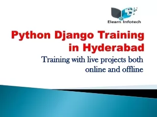 Python Django Training in Hyderabad