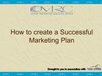 How to create a Successful Marketing Plan