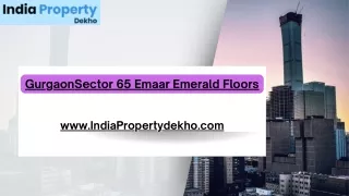 Gurgaon Sector 65 Emaar Emerald Floors