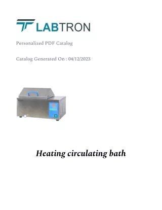 Heating circulating bath