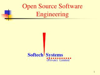 Open Source Software Engineering