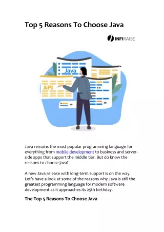 Top 5 Reasons To Choose Java
