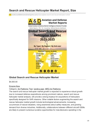 Search and Rescue Helicopter Market