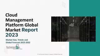 Cloud Management Platform ppt