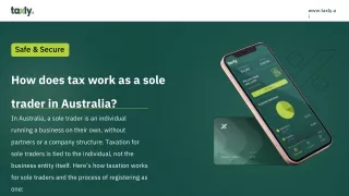 How does tax work as a sole trader in Australia_