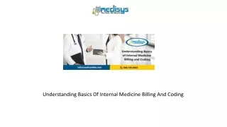 Understanding Basics Of Internal Medicine Billing And Coding