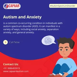 Autism and Anxiety | Best Centres for Autism Near Me in Bangalore | CAPAAR
