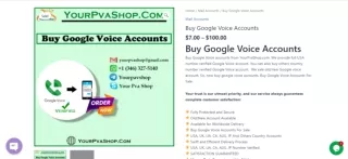 Buy Google Voice accounts