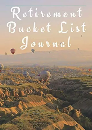 PDF/✔READ❤/✔Download⭐  Retirement Bucket List Journal: Retirement Gift for Men a