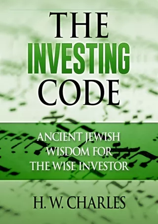 PDF/✔READ❤/✔Download⭐  The Investing Code: Ancient Jewish Wisdom for the Wise In