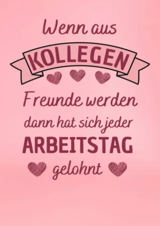 PDF  Wenn aus Kollegen Freunde werden: kleines geschenk für kollegin | Seiten liniertes Notizbuch A5 , Geschenk Kranken