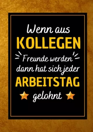 Download  Wenn aus Kollegen Freunde werden: abschiedsgeschenk kollegen danke , Seiten liniertes Notizbuch A5 | Geschenki