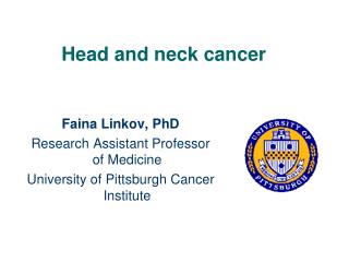 Head and neck cancer