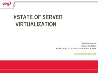 State of Server Virtualization