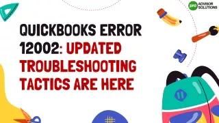 Quickly Troubleshoot Quickbooks Error 12002