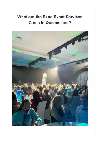 What are the Expo Event Services Costs in Queensland?