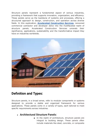 Understanding Structure Panels_ A Comprehensive Guide