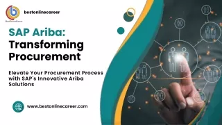 SAP Ariba Transforming Procurement