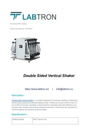 double sided vertical shaker