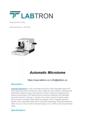 Automatic Microtome