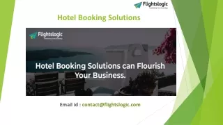 Hotel Booking Solutions