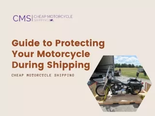 Guide to Protecting Your Motorcycle During Shipping