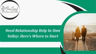 Need Relationship Help In Simi Valley Here’s Where to Start