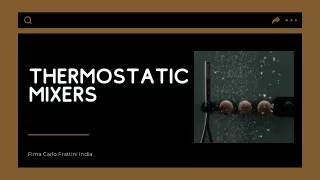 Benefits Of Thermostatic Mixers- Fimacf