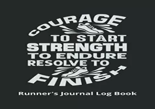 $PDF$/Read❤️/Download⚡️ Runner's Journal Log Book: Daily Training Log Book For Begin