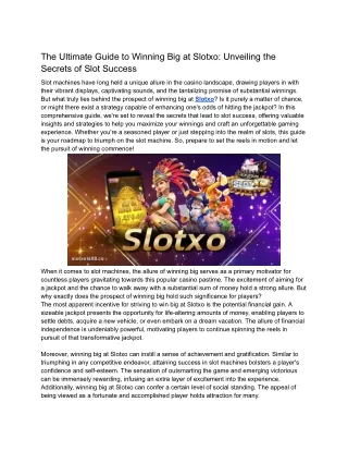 slotxo