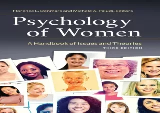 Read❤️ [PDF] Psychology of Women: A Handbook of Issues and Theories (Women's Psych