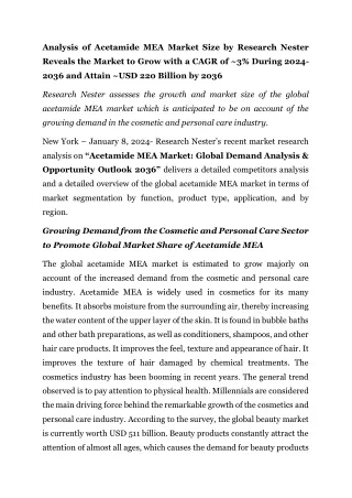 Acetamide MEA Market (1)