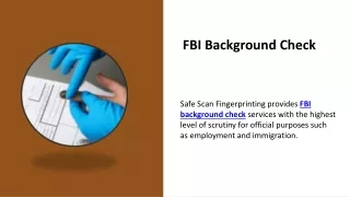 FBI Background Check