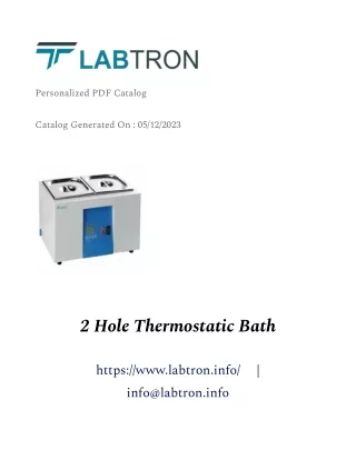 2 Hole Thermostatic Bath