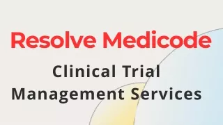 Clinical Trial Management Services
