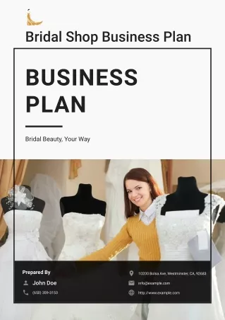 Bridal Shop Business Plan Example