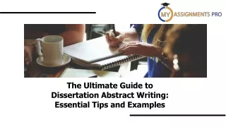 The Ultimate Guide to Dissertation Abstract Writing Essential Tips and Examples