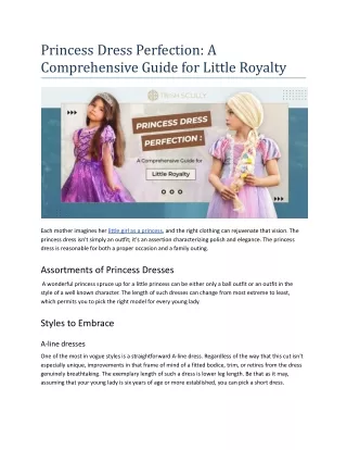 Princess Dress Perfection_ A Comprehensive Guide for Little Royalty.docx