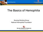 The Basics of Hemophilia