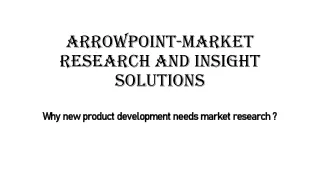 Why new product development needs market research