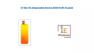 UT Bar 5% Disposable Device 6000 Puffs 10 pack