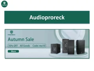 Master DJ Sound With Proreck Speakers!