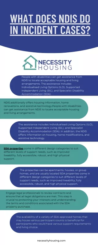 What does NDIS do in incident cases