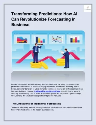 Transforming Predictions: How AI Can Revolutionize Forecasting in Business
