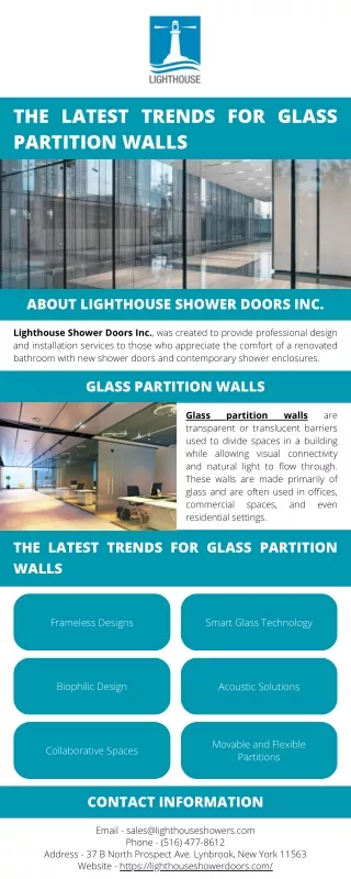 The Latest Trends for Glass Partition Walls