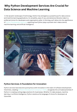 Why Python Development Services Are Crucial for Data Science and Machine Learning (2)