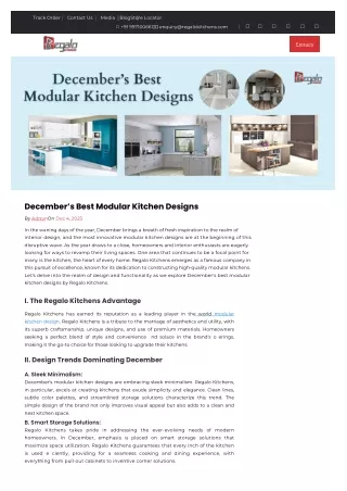 December’s Best Modular Kitchen Designs