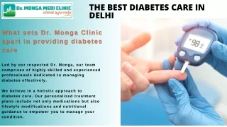 The Best Diabetes Care in Delhi | 8010931122